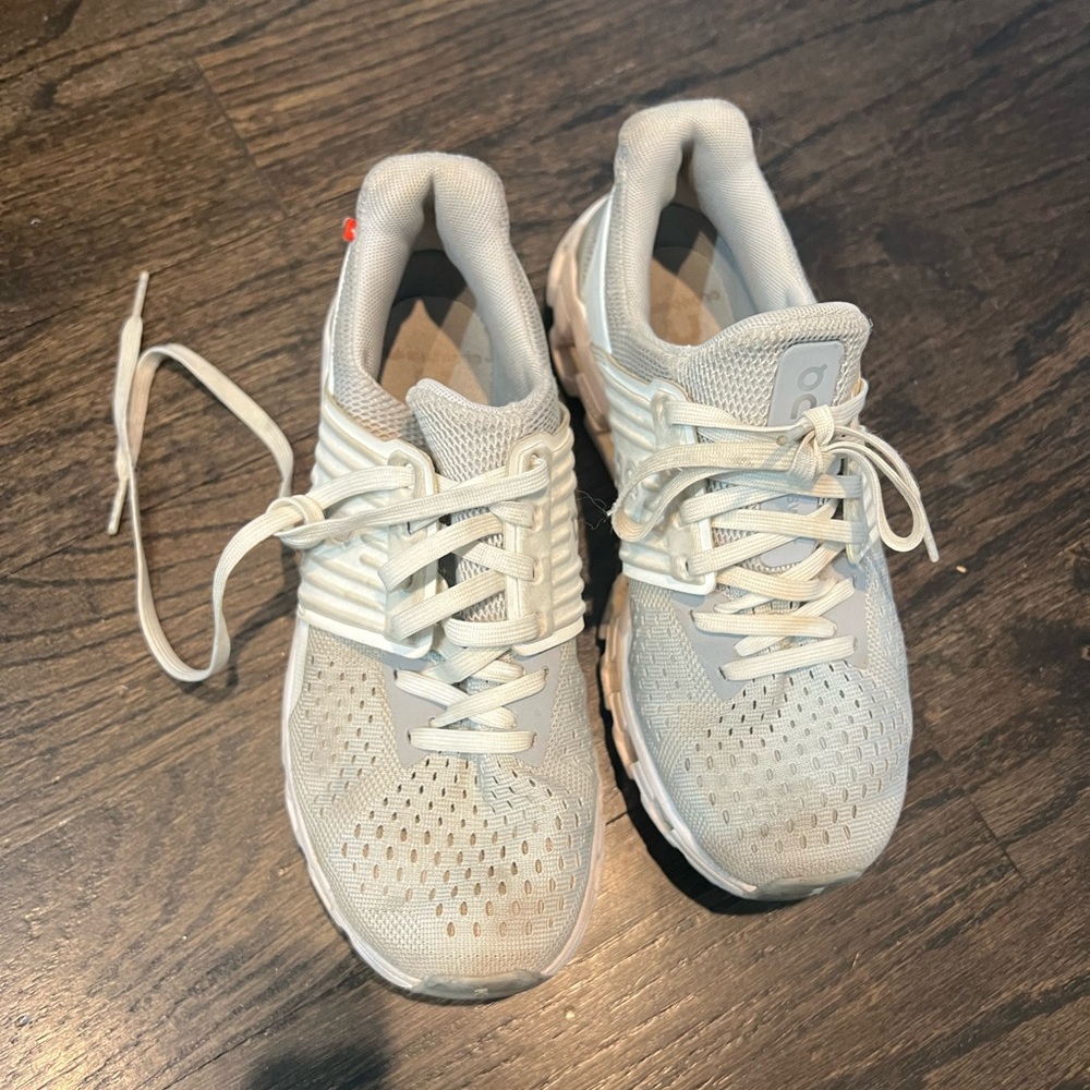 Women’s On Cloud running shoes. Worn but still a lot of life left in them.